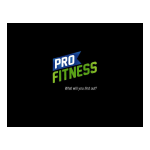 Pro Fitness XTS2000 2 IN 1 CROSS TRAINER Instruction Manual