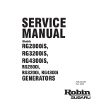 Subaru Robin Power Products SP170 Automobile Parts User manual