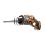 RIDGID R86448B 18-Volt OCTANE Cordless Brushless One-Handed Reciprocating Saw (Tool Only) Operator’s manual