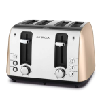 Kambrook Deluxe Collection 4 Slice Toaster Instruction Booklet