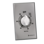 Intermatic, Inc. SW60MK 20 Amp 60-Minute Indoor In-Wall Spring Wound Timer, Gray Specification