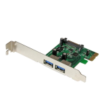 StarTech.com 2 Port PCI Express (PCIe) SuperSpeed USB 3.0 Card Adapter with UASP - SATA Power Instruction manual