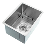IPT Sink Company UR2319SB-RA 23 x 19 in. No Hole Stainless Steel 1 Bowl Undermount Kitchen Sink in Brushed Satin Installation Manual