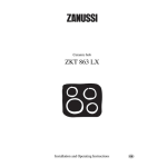 ZANUSSI ZKT863LX User Manual