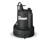 Simer 2305 Utility Pump Specifications