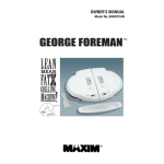 George Foreman GR44VTCAN Kitchen Grill Owner's Manual