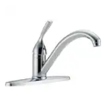 Delta 100-DST Classic Single-Handle Standard Kitchen Faucet in Chrome Specification