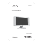 Philips 23IF9946/12 Streamium Flat TV User manual