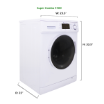 Deco All-in-one 1200 RPM Compact Washer and Electric Ventless/Vented Dryer User guide