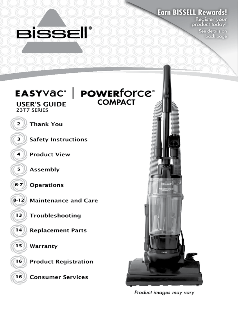 Roberts EASYVAC 23T7, Elise User guide Roberts EASYVAC 23T7, Elise User guide