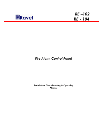 Ravel RE - 104 Installation, Commissioning & Operating  Manual | Manualzz