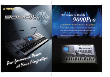 Yamaha 9000 Pro Specifications Yamaha 9000 Pro Specifications