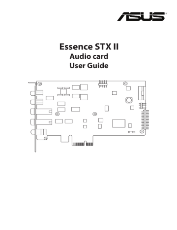 Asus Essence STX II User guide Asus Essence STX II User guide