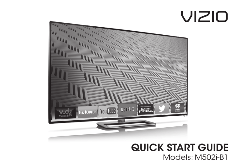 Vizio M502i-B1 Operating instructions Vizio M502i-B1 Operating instructions