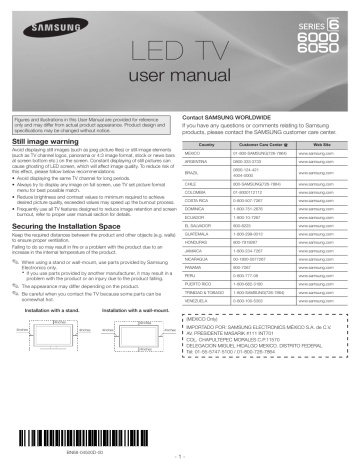 Samsung UN50EH6000 User manual | Manualzz Samsung UN50EH6000 User manual | Manualzz