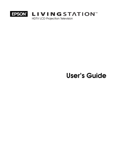Epson Livingstation LS47P1 User`s guide Epson Livingstation LS47P1 User`s guide