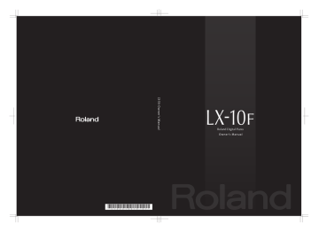 Roland LX-10F Digital Upright Piano Owner`s manual | Manualzz