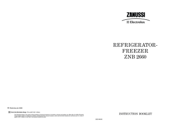 Zanussi ZNB 2660 Specifications Zanussi ZNB 2660 Specifications