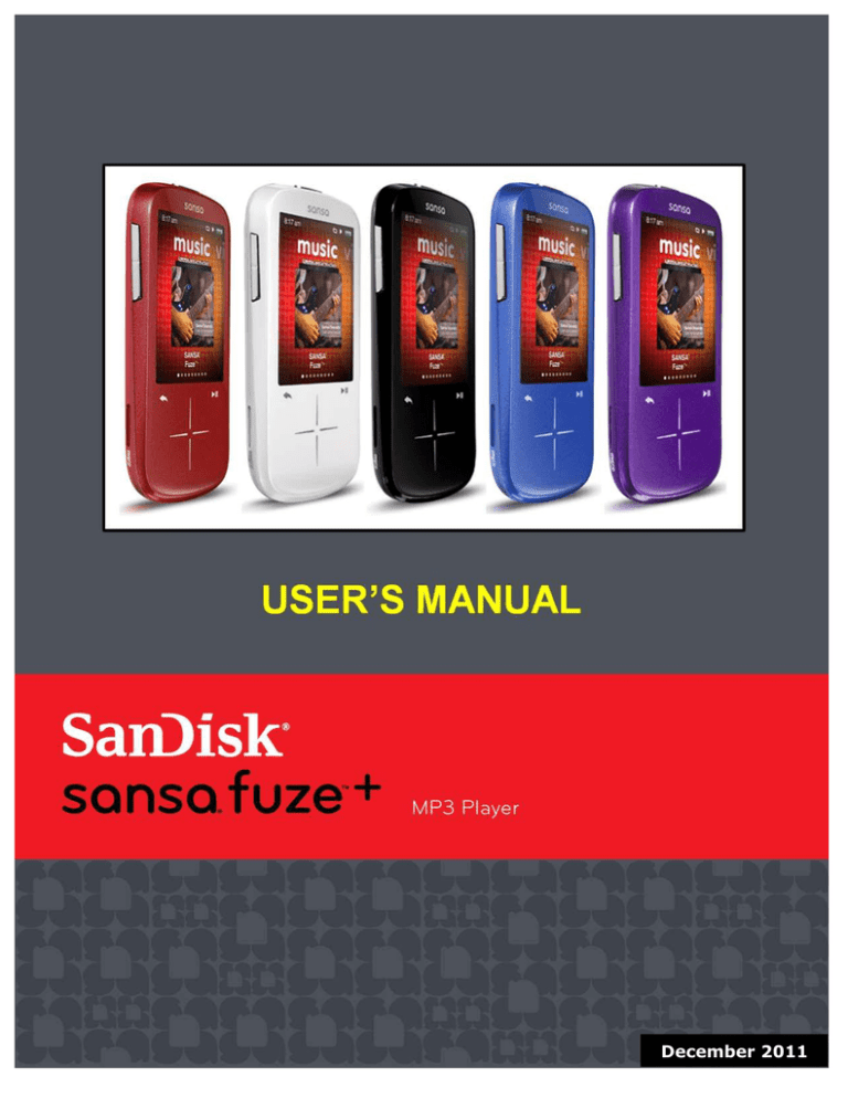 SanDisk Fuze User manual SanDisk Fuze User manual
