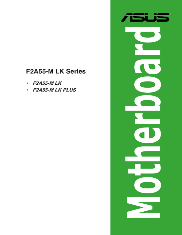 Asus F2A55-M LK Specifications Asus F2A55-M LK Specifications
