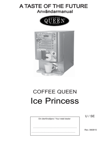 Coffee Queen Ice Princess Användarmanual | Manualzz