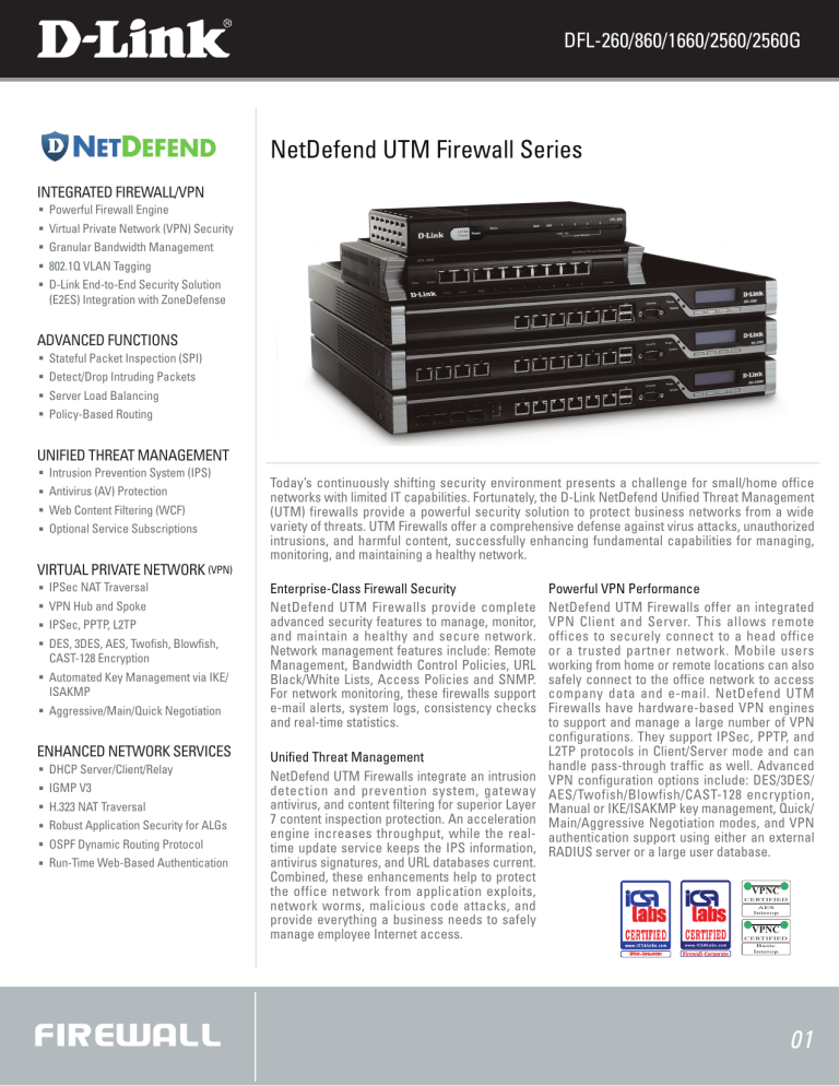 D-Link DFL-260 - NetDefend - Security Appliance User manual D-Link DFL-260 - NetDefend - Security Appliance User manual