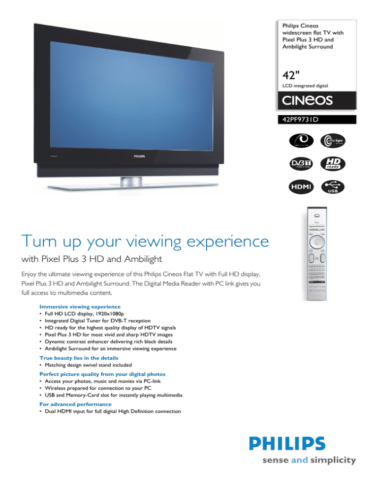 Philips 42PF9731D/10 User manual Philips 42PF9731D/10 User manual