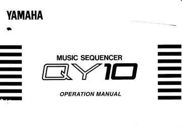 Yamaha QY10 Owner's manual Yamaha QY10 Owner's manual
