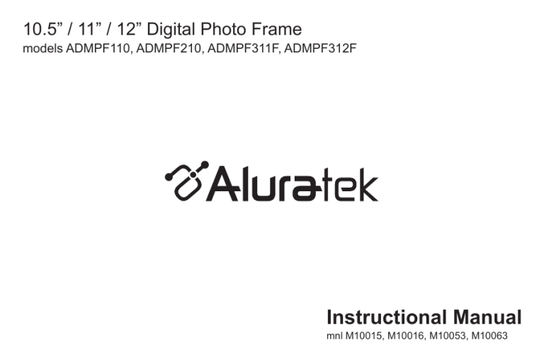 Aluratek M10053 User manual Aluratek M10053 User manual