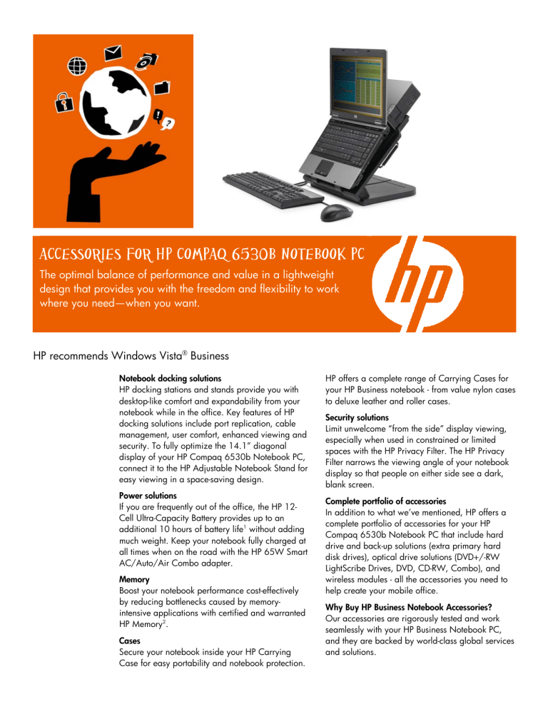 Compaq 6530b - Notebook PC User manual Compaq 6530b - Notebook PC User manual