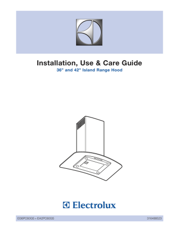 Electrolux RH36PC60GSB Use & care guide Electrolux RH36PC60GSB Use & care guide