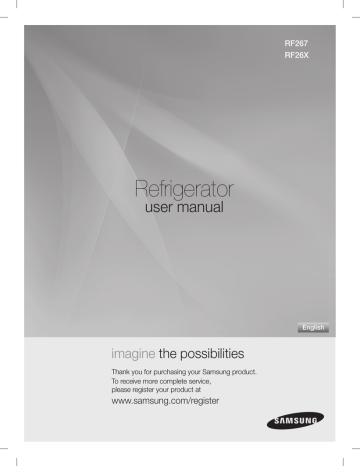 Samsung RF267 User manual Samsung RF267 User manual