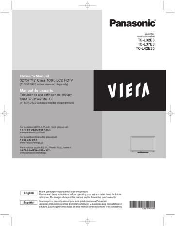 Owner's manual | Dolby Laboratories Flat Panel LCD - TV Owner`s manual | Manualzz Owner's manual | Dolby Laboratories Flat Panel LCD - TV Owner`s manual | Manualzz