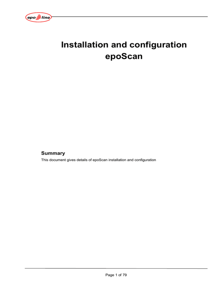 Epson ES-1000C - Business Scanning System User manual Epson ES-1000C - Business Scanning System User manual