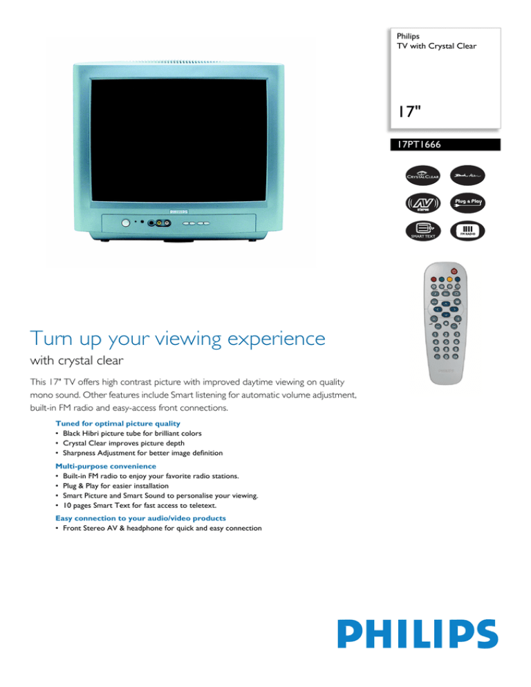 Philips 17PT1666 User manual Philips 17PT1666 User manual