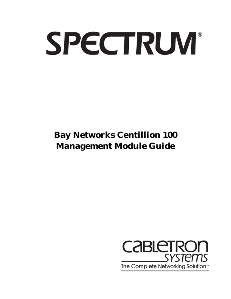Bay Networks ATMSpeed Specifications Bay Networks ATMSpeed Specifications