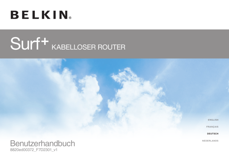Belkin Surf + 8820ed00372_F7D2301_v1 User manual Belkin Surf + 8820ed00372_F7D2301_v1 User manual