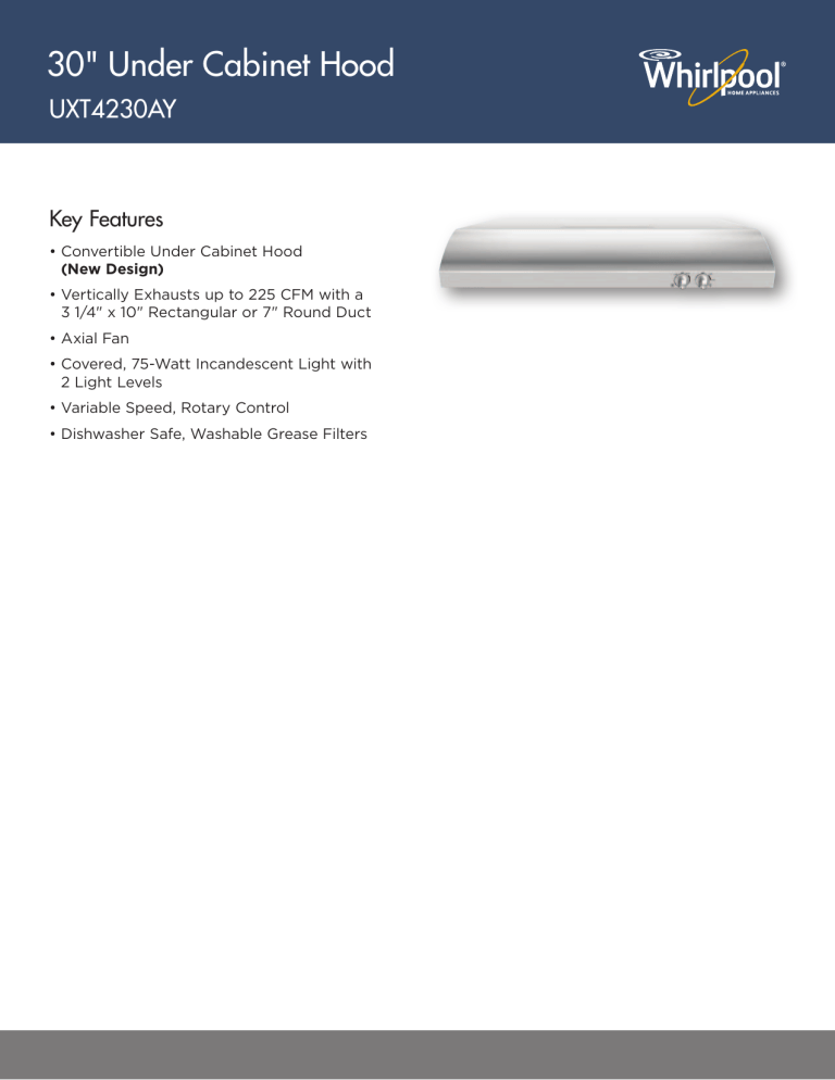 Whirlpool UXT4230AYS User manual Whirlpool UXT4230AYS User manual