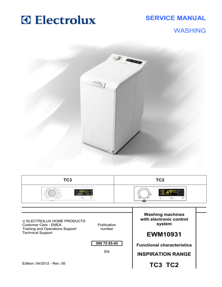 Electrolux TC3 Service manual Electrolux TC3 Service manual