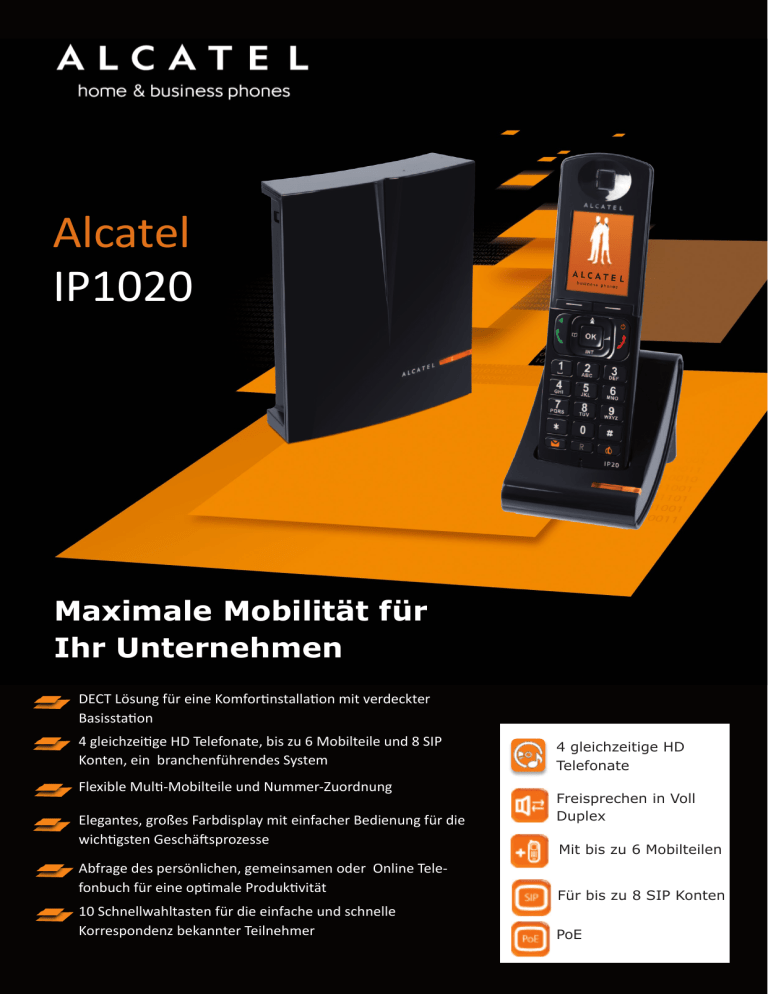 Alcatel IP1020P User manual Alcatel IP1020P User manual