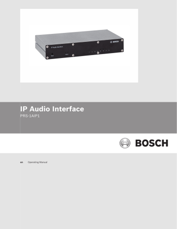 Bosch PRS-1AIP1 Technical data Bosch PRS-1AIP1 Technical data