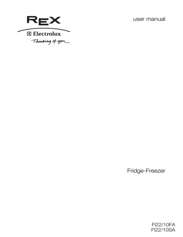 Electrolux FI22/10SA User manual Electrolux FI22/10SA User manual