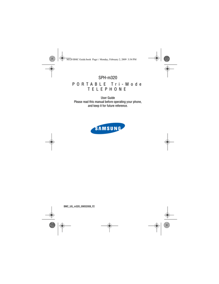 Samsung M320 User guide Samsung M320 User guide