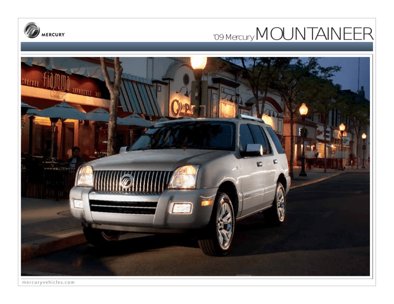 Mercury 2009 Mountaineer User manual Mercury 2009 Mountaineer User manual