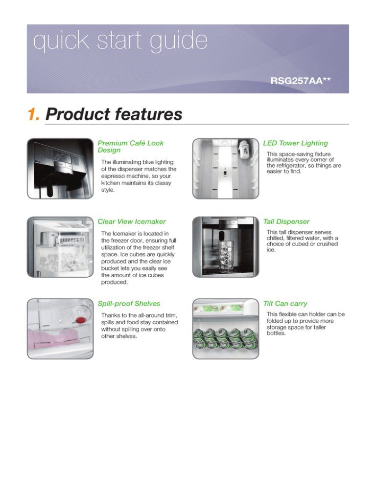 Samsung RSG257AAPN Instruction manual Samsung RSG257AAPN Instruction manual