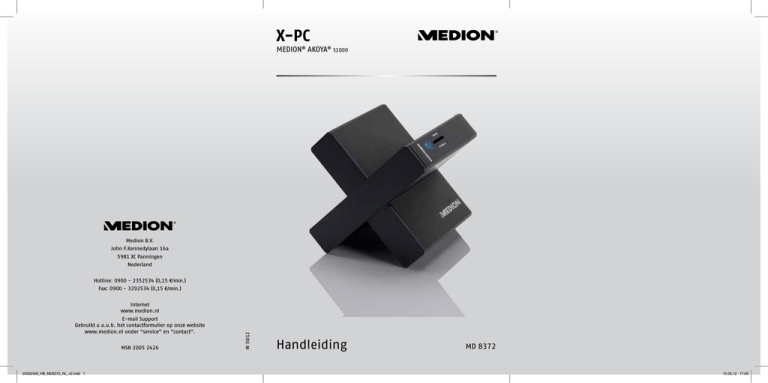 Medion X-PC User manual Medion X-PC User manual