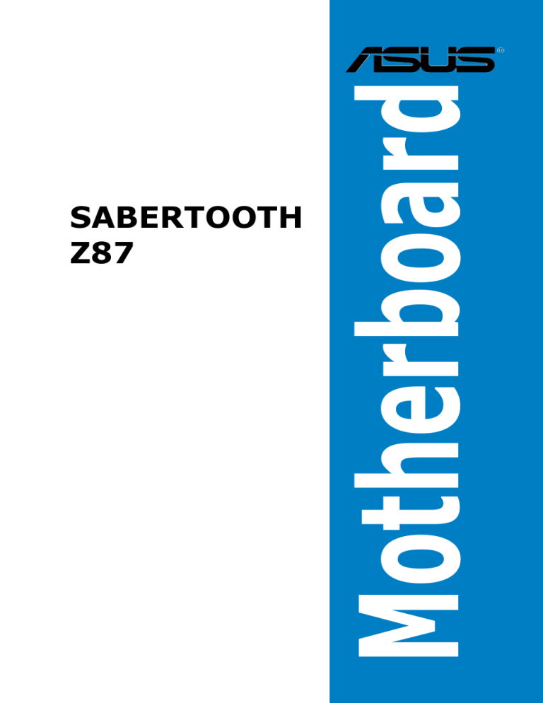 Asus SABERTOOTH Z87 Specifications Asus SABERTOOTH Z87 Specifications