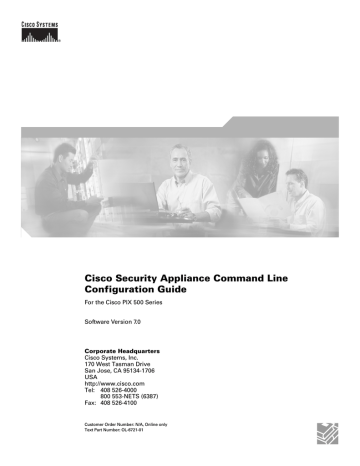 Cisco PIX 525 Specifications | Manualzz