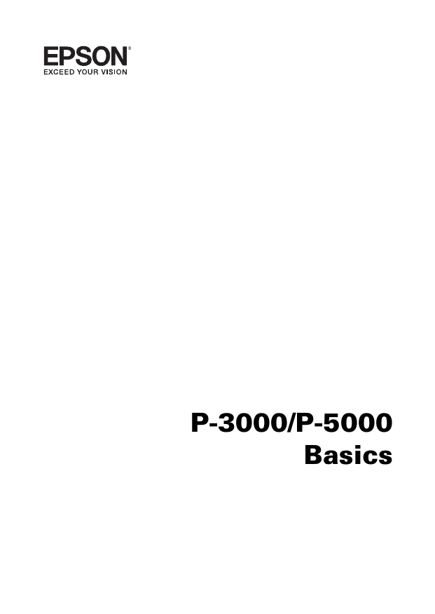 Epson P5000 - Digital AV Player User`s guide Epson P5000 - Digital AV Player User`s guide