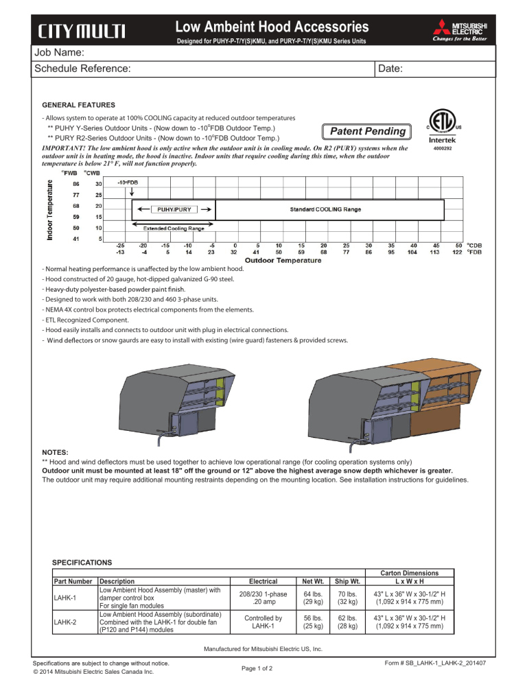 Mitsubishi Electric PURY-P264 User manual Mitsubishi Electric PURY-P264 User manual